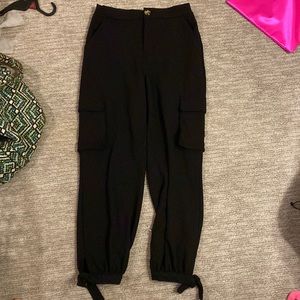 Dressy “cargo pants”, button and zipper, size 3